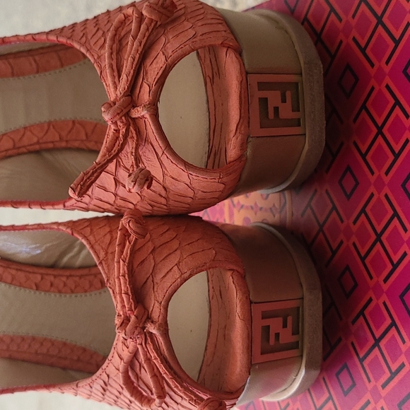 Vintage Fendi python platform slingback peeptoe high heels - Picture 2 of 6